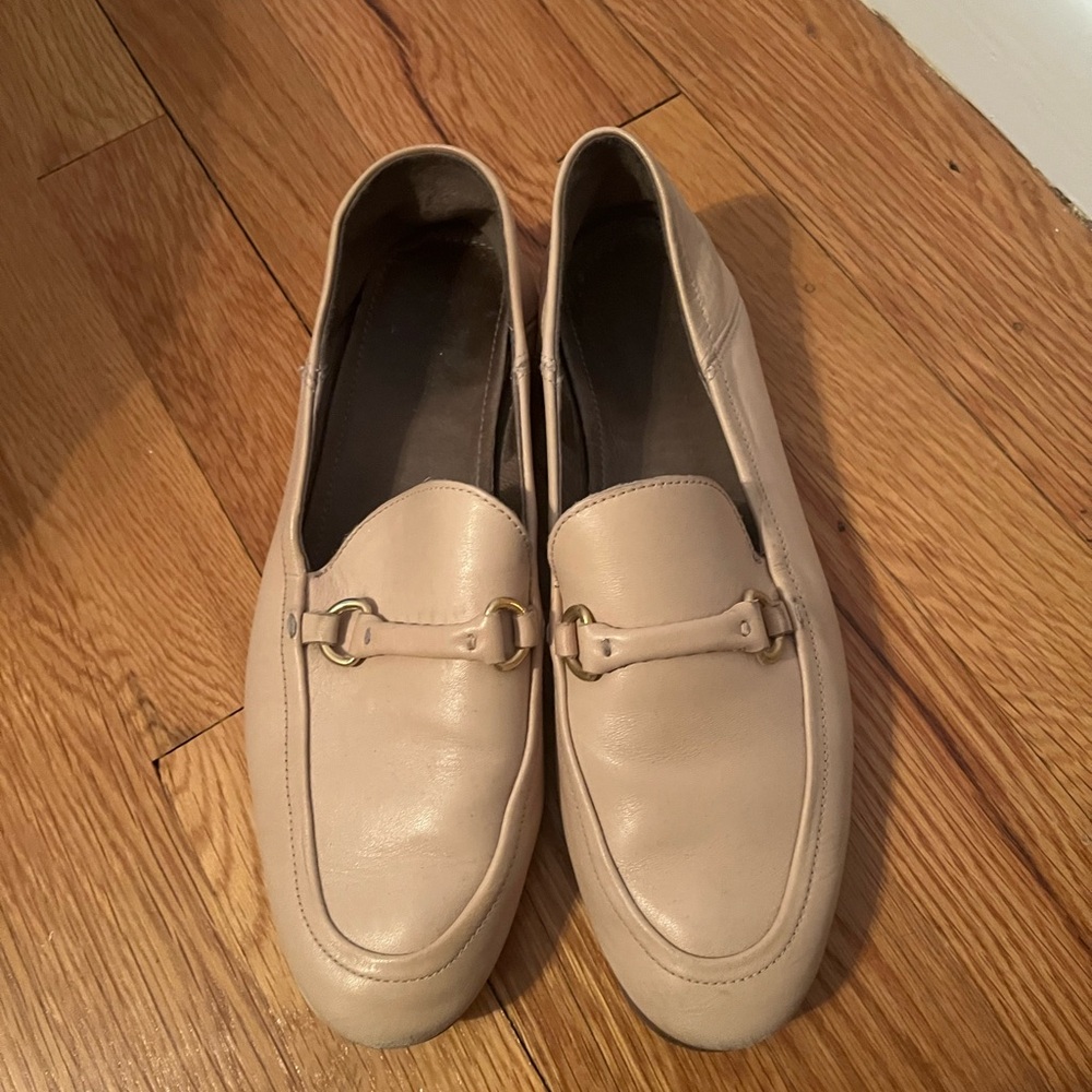 Light pink loafers